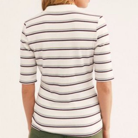FREE PEOPLE Donna Striped Tee NWOT - Picture 7 of 7